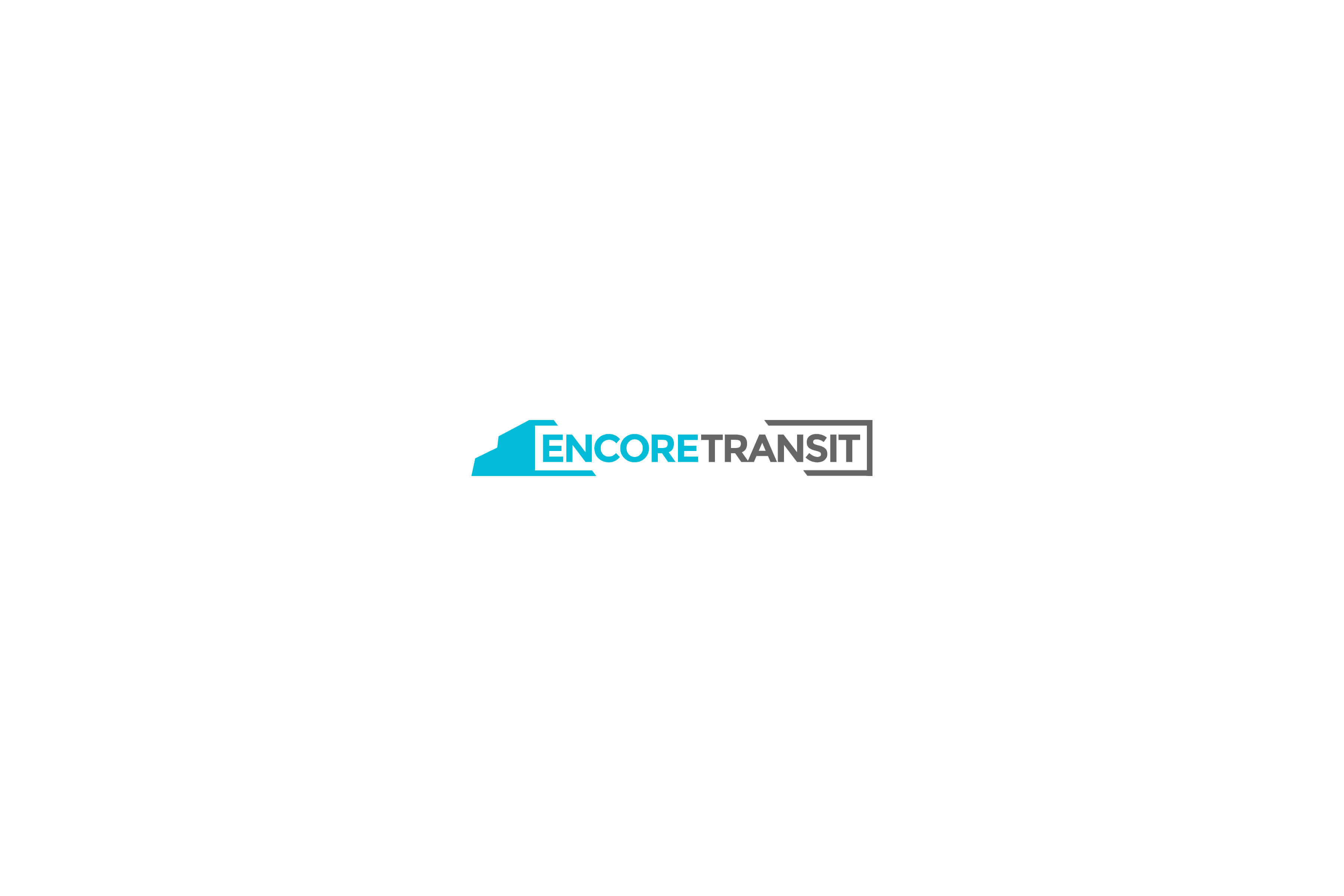 Encore Transit color logo design on white background