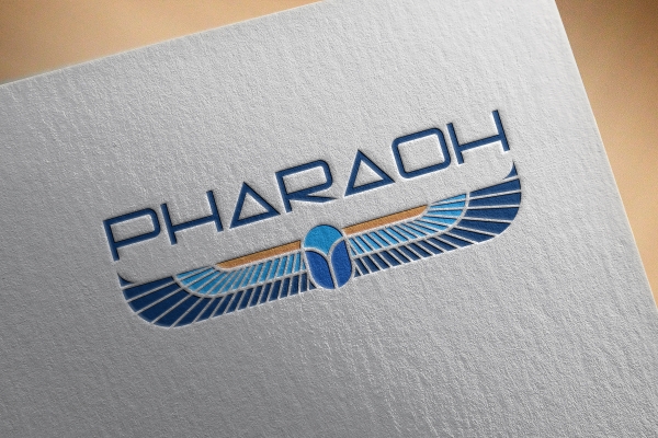 Letterpress logo printed on textured paper