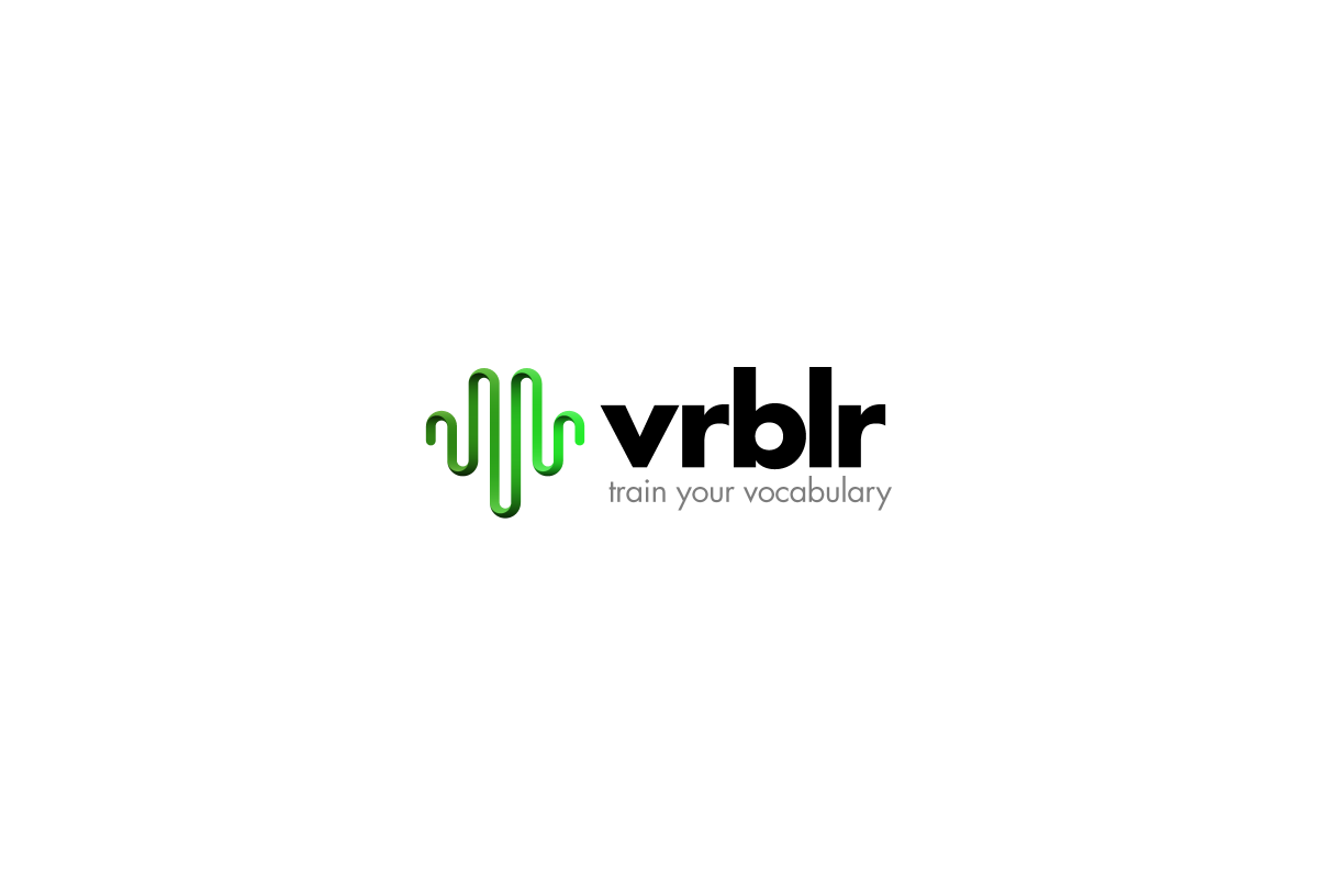 Vrblr green and black logo design with slogan